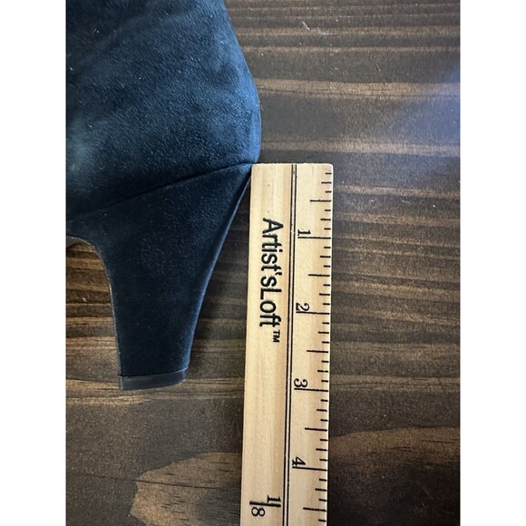 *RARE* L' Amour Des Pieds Faustine Black Leather Suede Ankle Booties Women's 7.5 - Picture 10 of 11